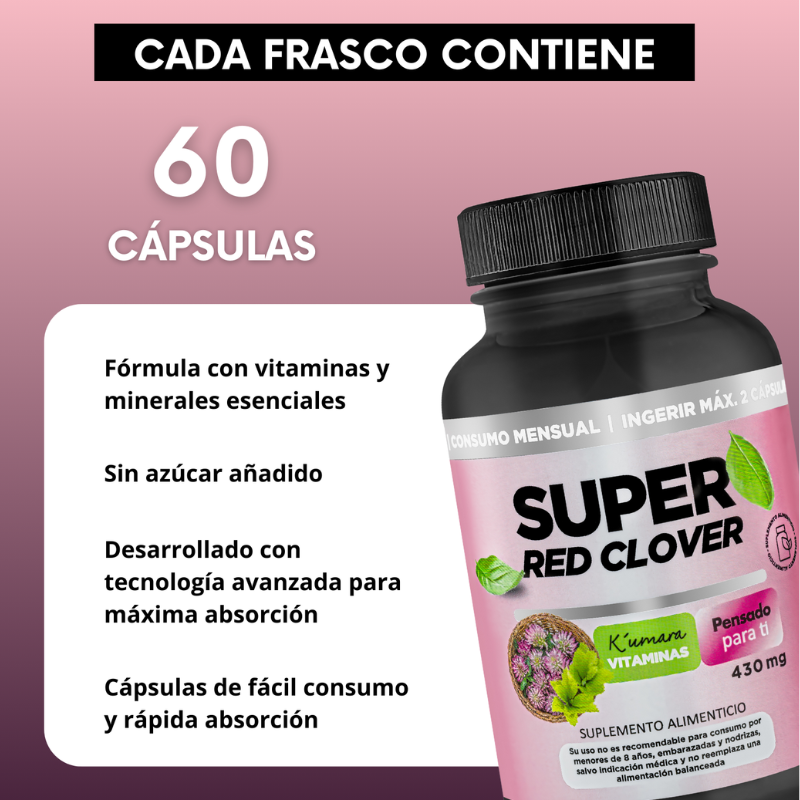 Super Red Clover: bienestar femenino durante la menopausia