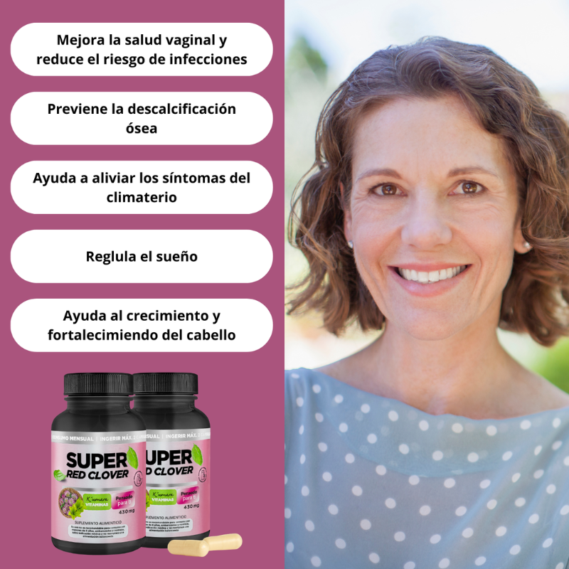 Super Red Clover: bienestar femenino durante la menopausia