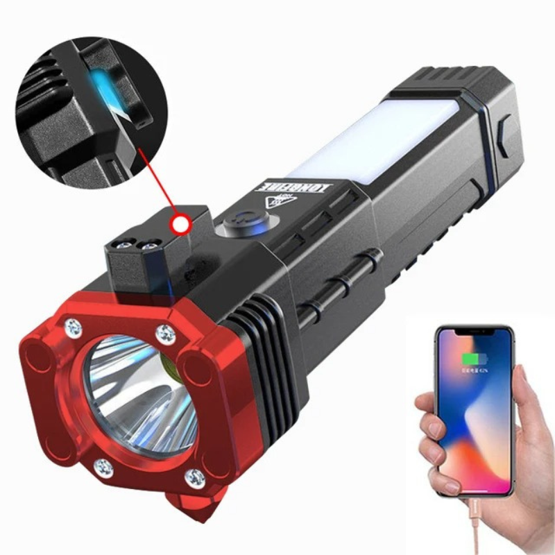 Linterna Multifuncional 4 En 1 Recargable