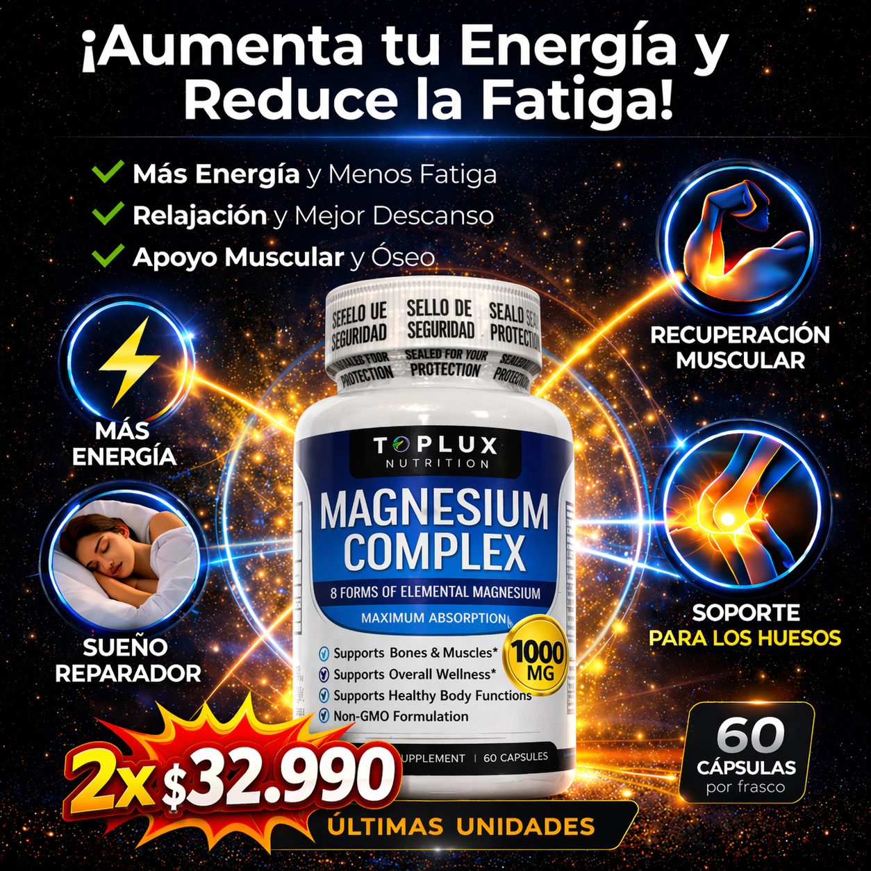 MAGNESIO COMPLEX 8 ELEMENTAL 1.000MG